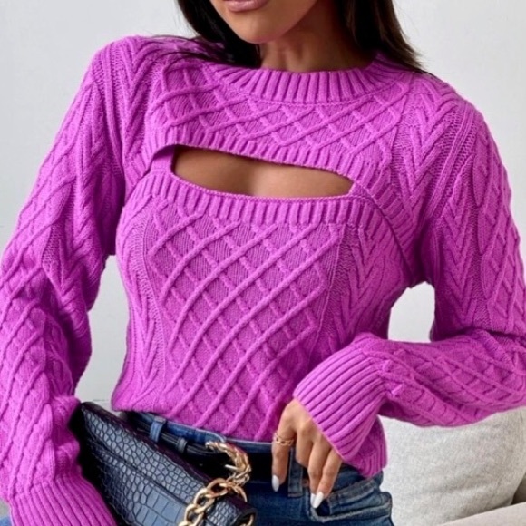 🔥 Argyle Knit Sweater & Cami Knit Top - Picture 13 of 16